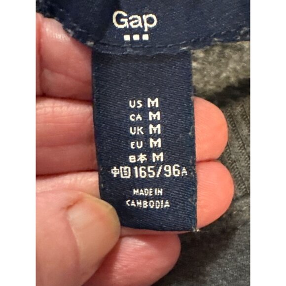 Set Of 2 GAP Womens Sweatshirts Glitter Logo Gray & Pink Size M - Picture 4 of 7